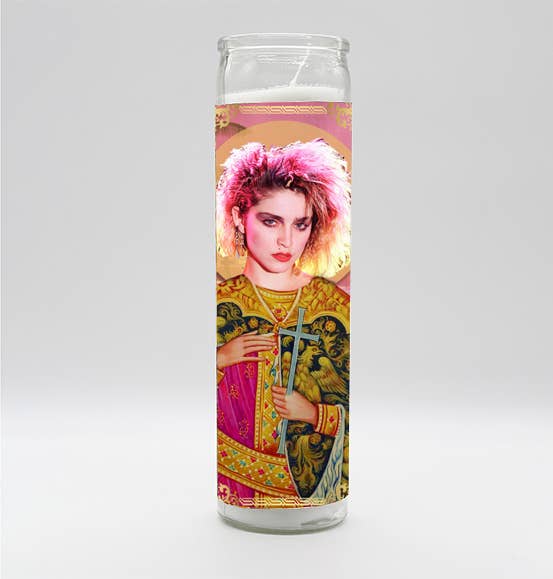 Saint Queen of Pop Candle