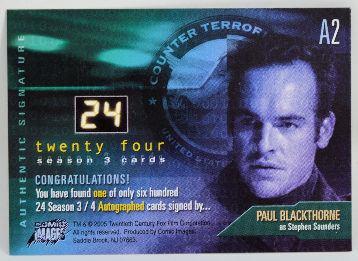 Blackthorne, Paul - 24 Autograph