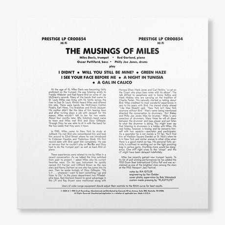 Davis, Miles - Musings Of Miles