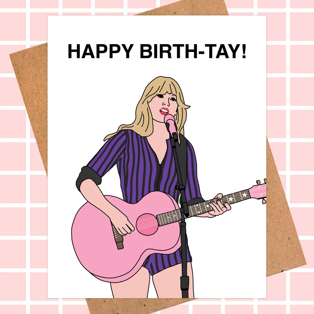 Taylor Birthday Card -" Happy Birth-Tay!"