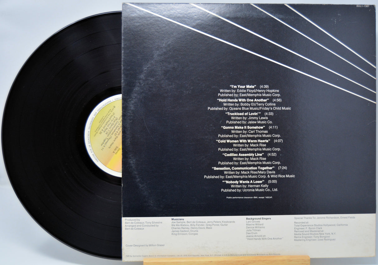 'Albert King, Truckload of Lovin' Vinyl record and back cover with text.
