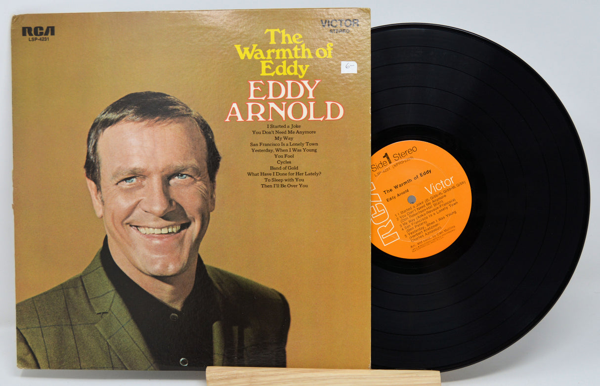 Vinyl record with cover featuring Eddy Arnold and RCA Victor branding