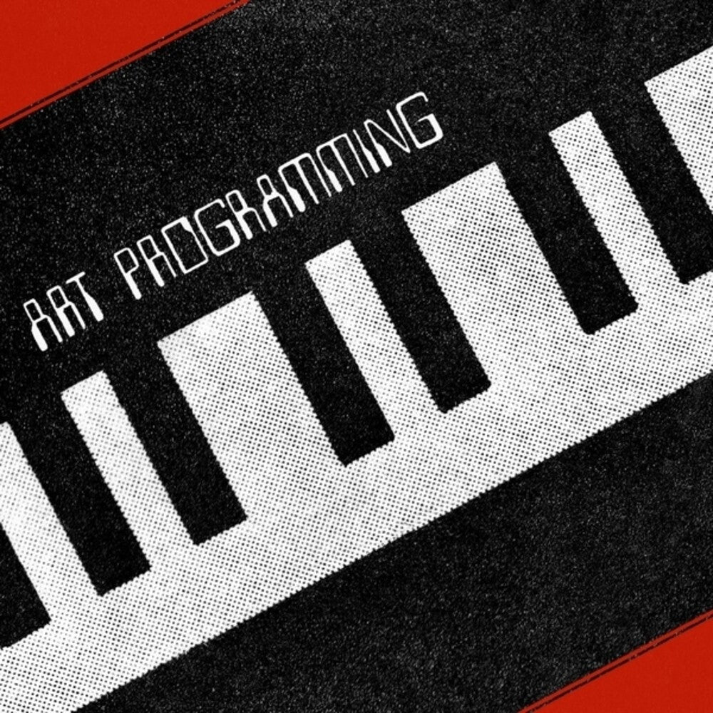 Keyboard with text 'Art Programming' on a black and red background is the front cover for the vinyl record.