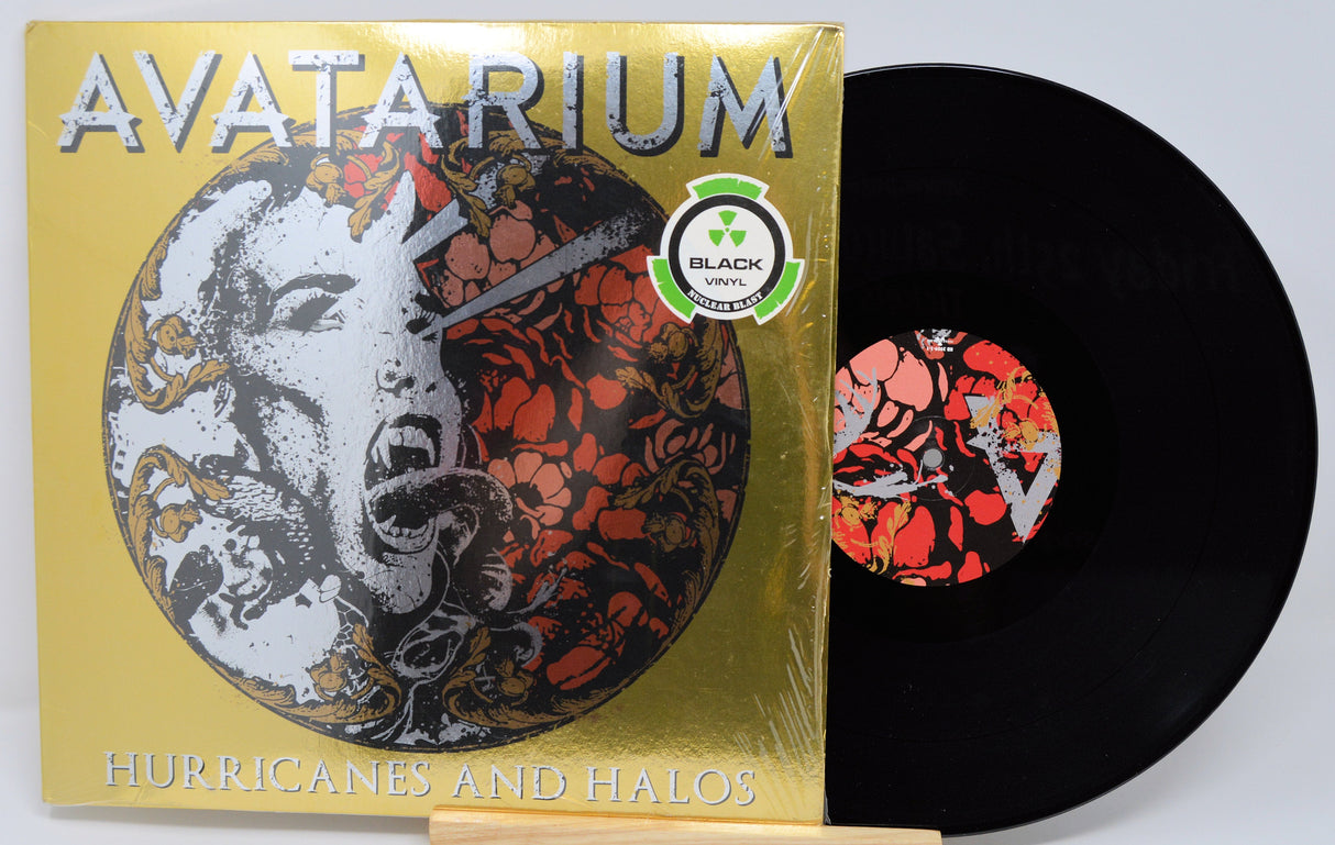Front cover of Avatarium Hurricanes and Halos black vinyl LP with striking Medusa artwork