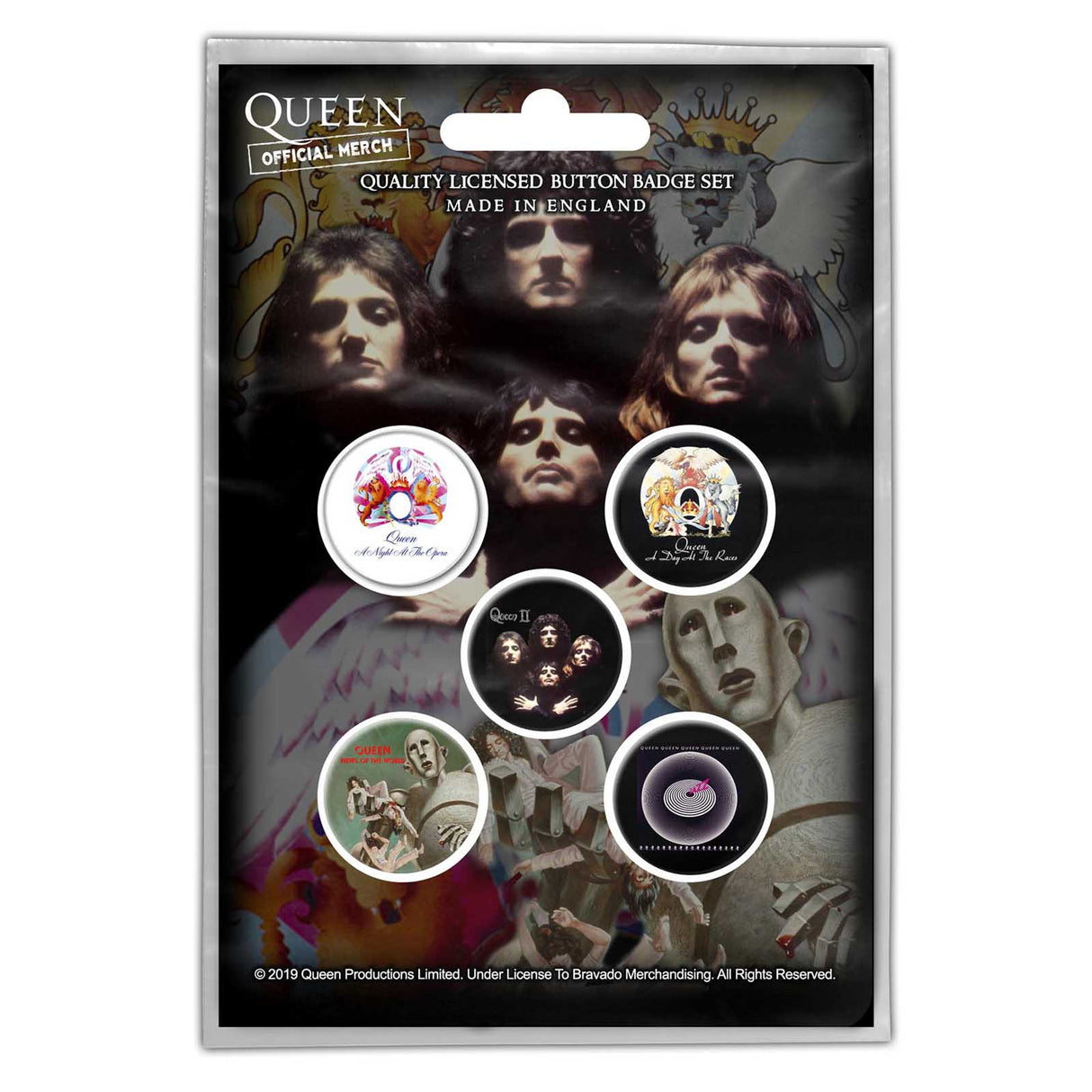 Queen - Early Albums Buttons Pack