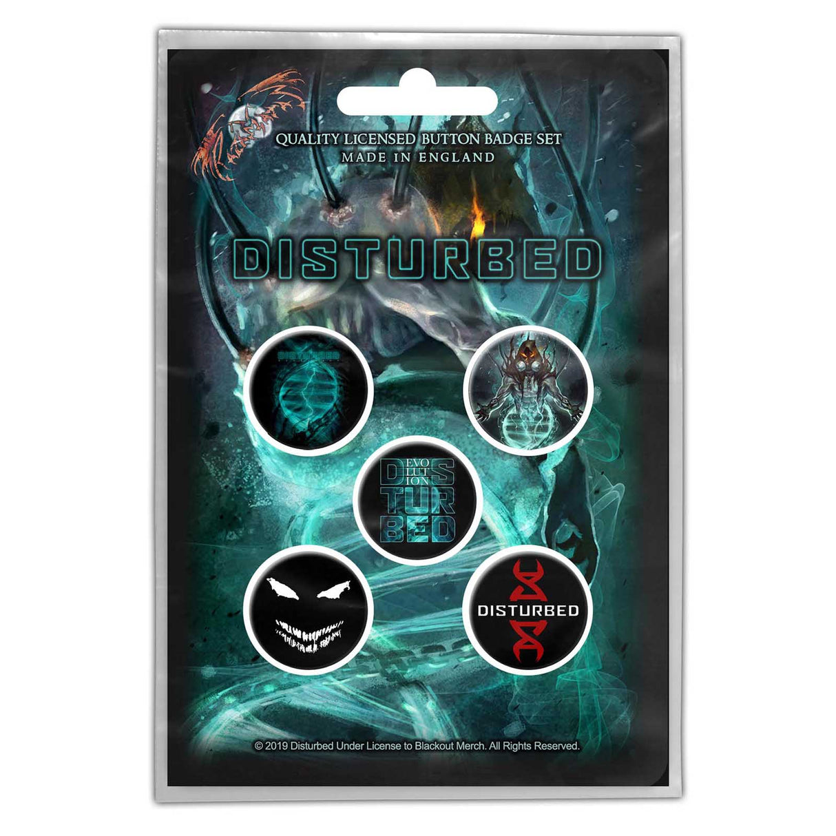 Disturbed - Evolution Buttons Pack