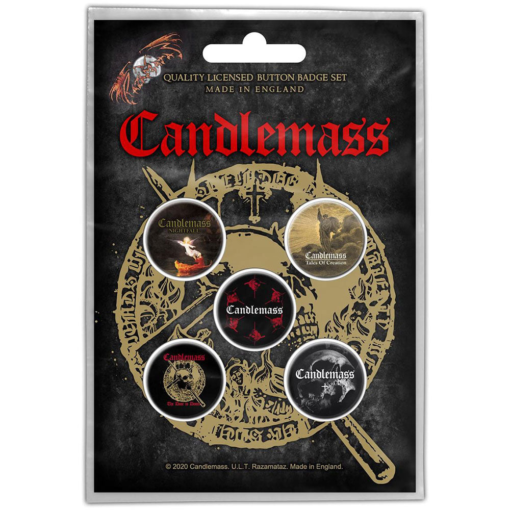 Candlemass - Door To Doom Buttons Pack