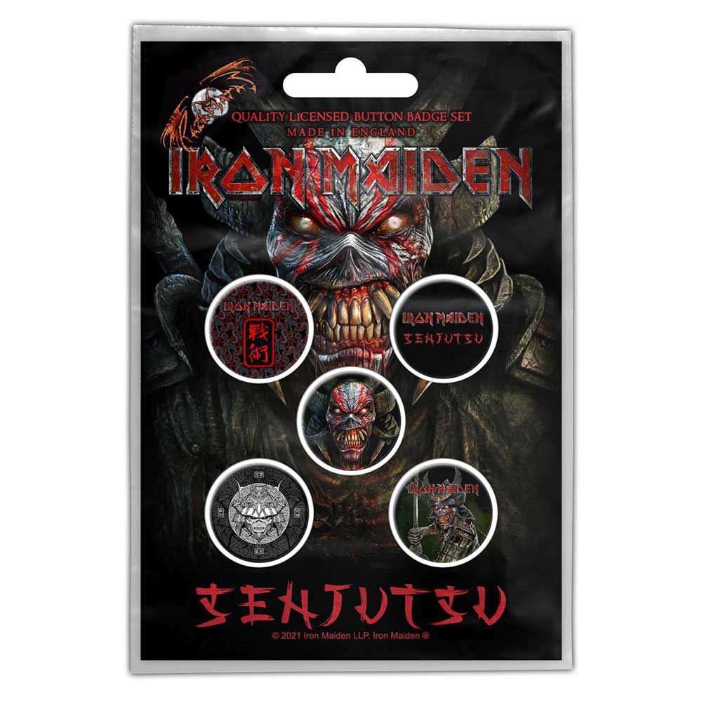 Iron Maiden - Senjitsu Button Pack