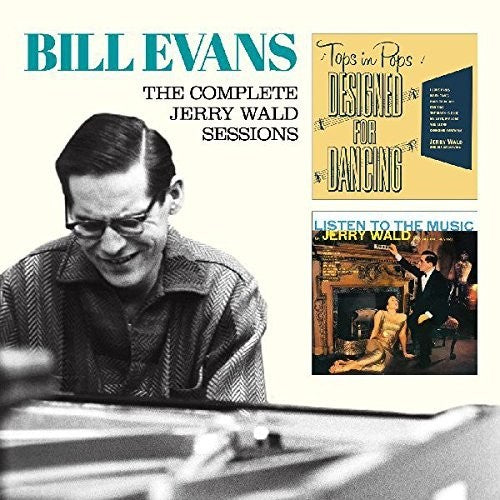 Album cover for Bill Evans: The Complete Jerry Wald Sessions with vintage artwork