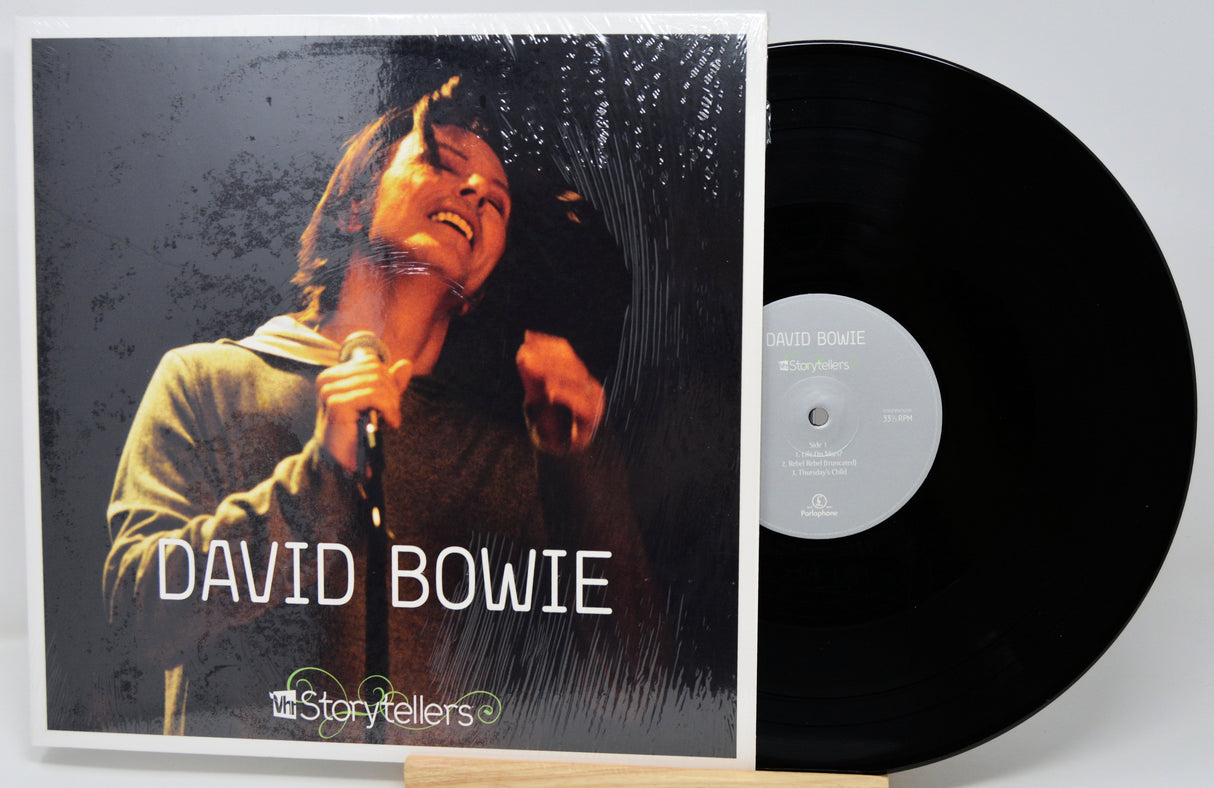 Vinyl record with David Bowie cover and 'Storytellers' label