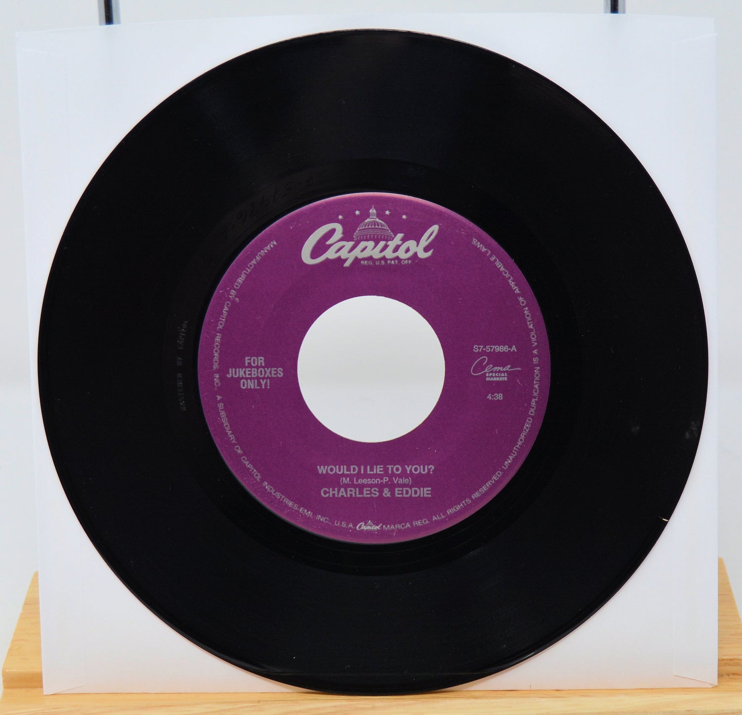 Charles & Eddie - Would I Lie To You? / N.Y.C.