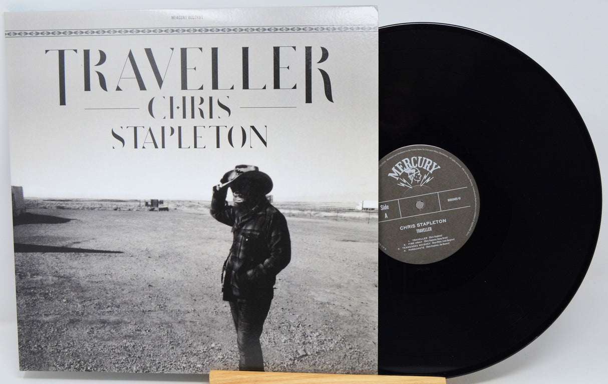 Vinyl record with 'Traveller' by Chris Stapleton on the cover