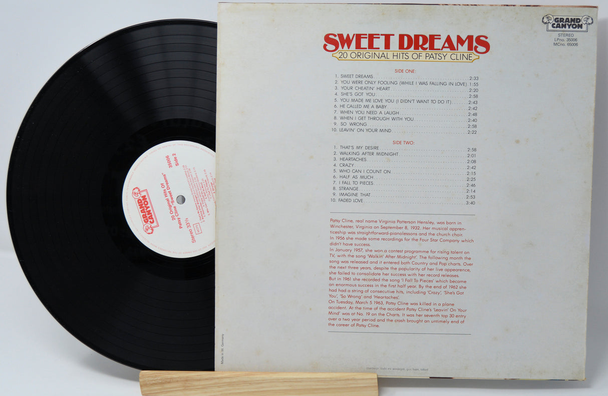 Cline, Patsy - Sweet Dreams (20 Original Hits)