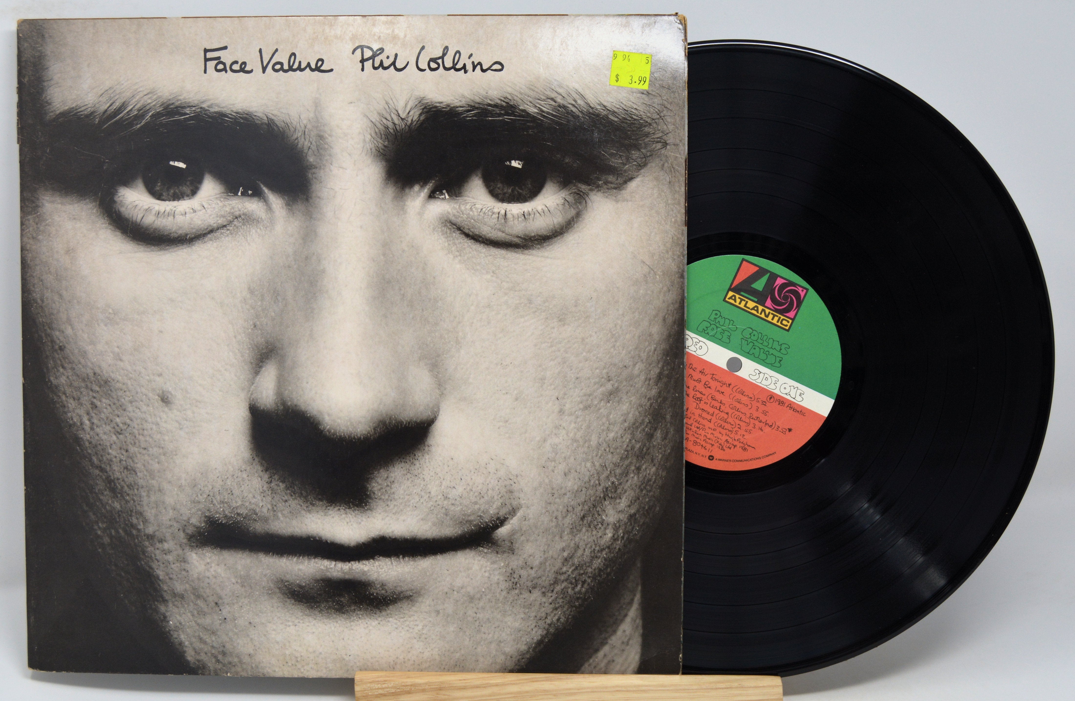 Face Value Collins Records Phil Collins Vinyl Records Phil Collins