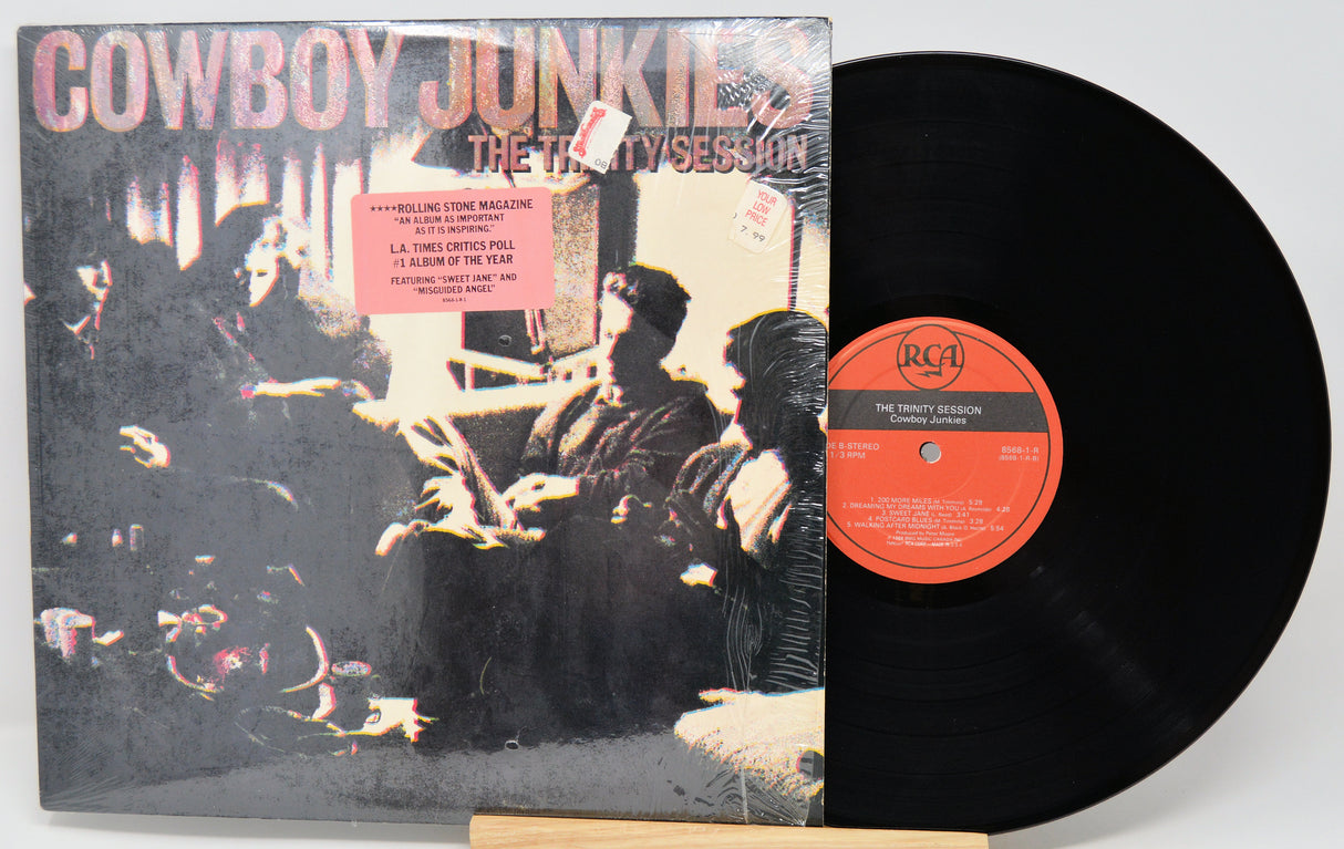 Vinyl record with cover titled 'Cowboy Junkies The Thirty Session' on a white background