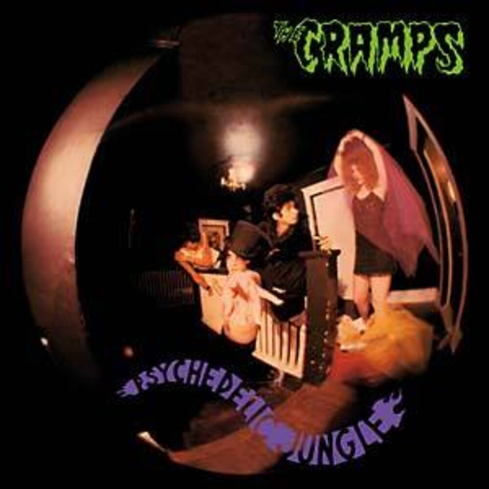 Album cover for 'The Cramps' with a stylized depiction of people and text.
