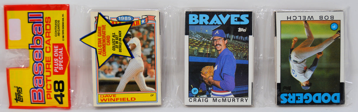 1986 Topps Cello Rack Pack