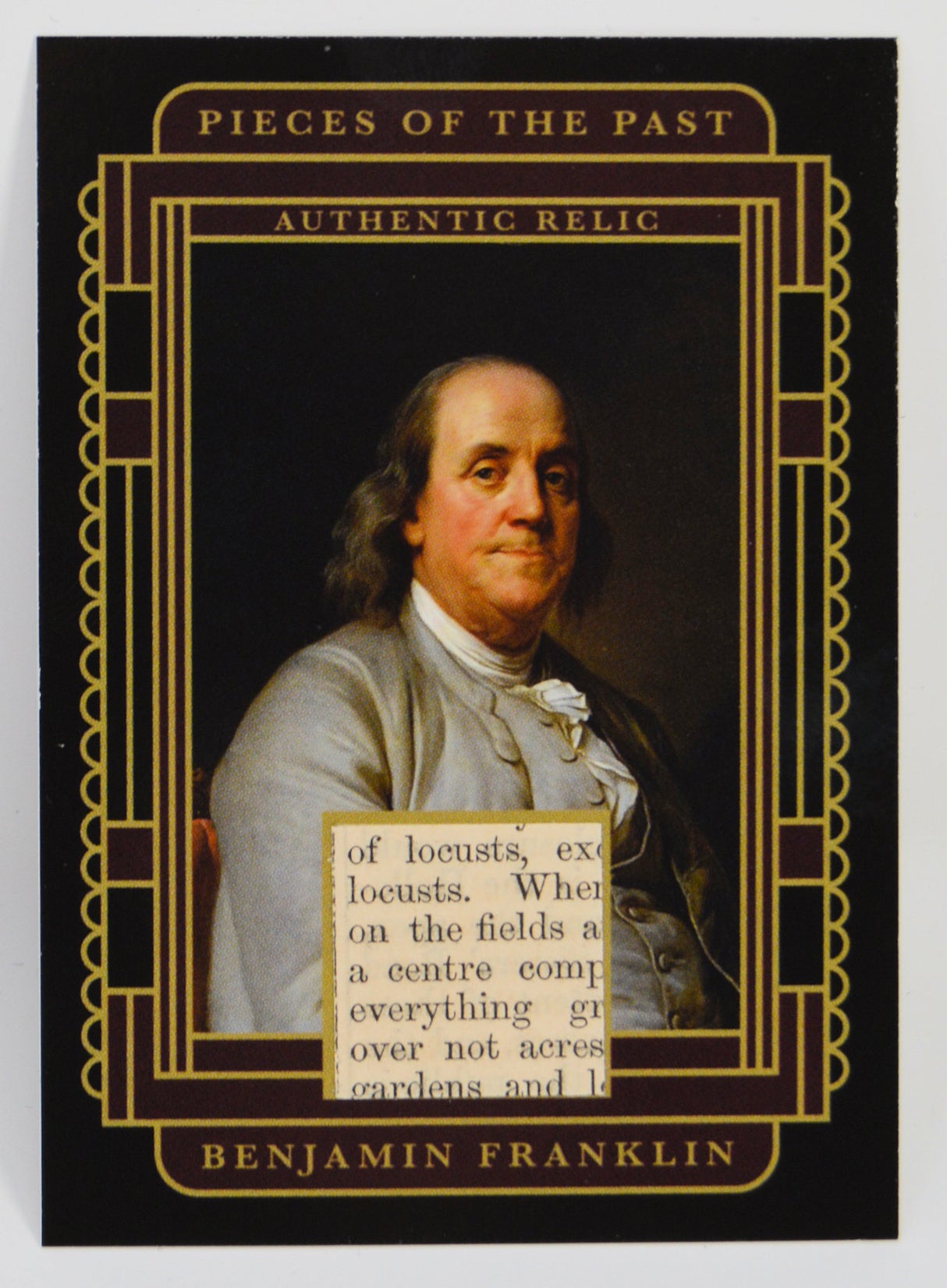 Benjamin Franklin - Keepsake Relic Card