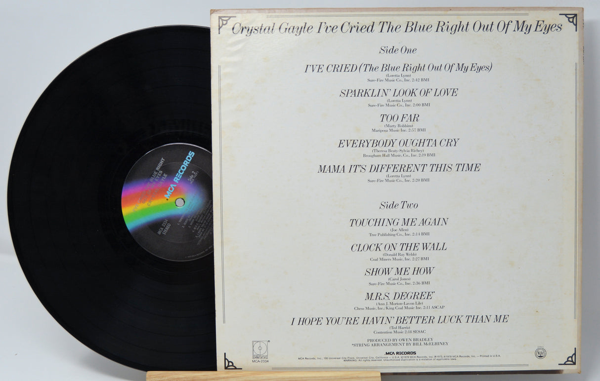 Gayle, Crystal - I've Cried The Blue Right Out Of My Eyes
