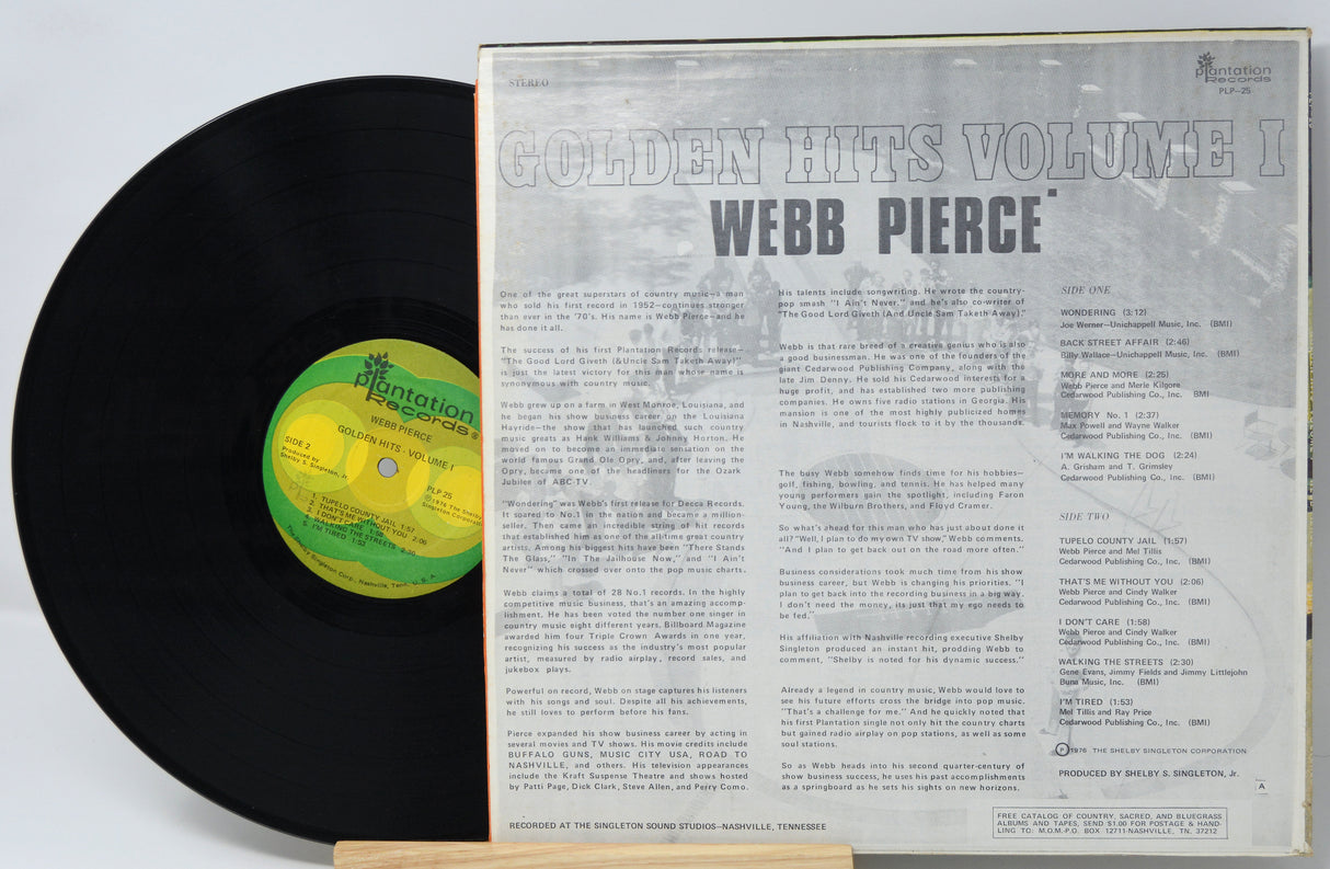 Pierce, Webb - Golden Hits Volume 1