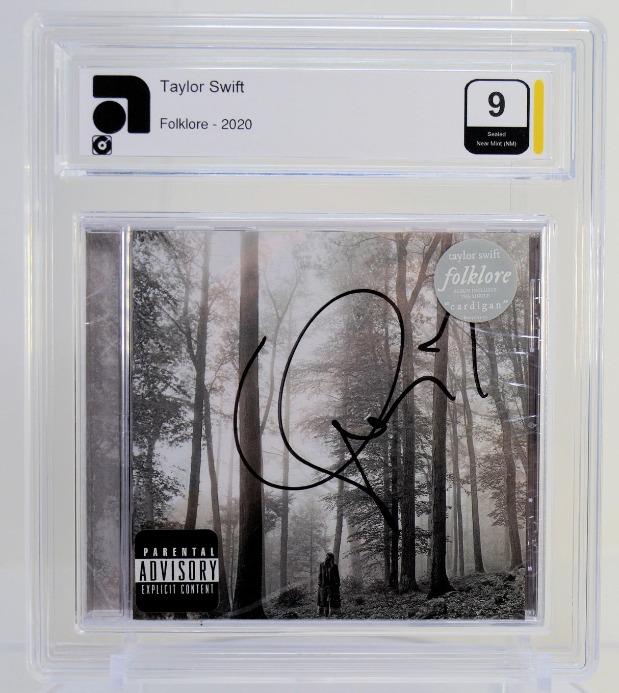 Swift, Taylor - Folklore Signed CD, AMG Graded 9