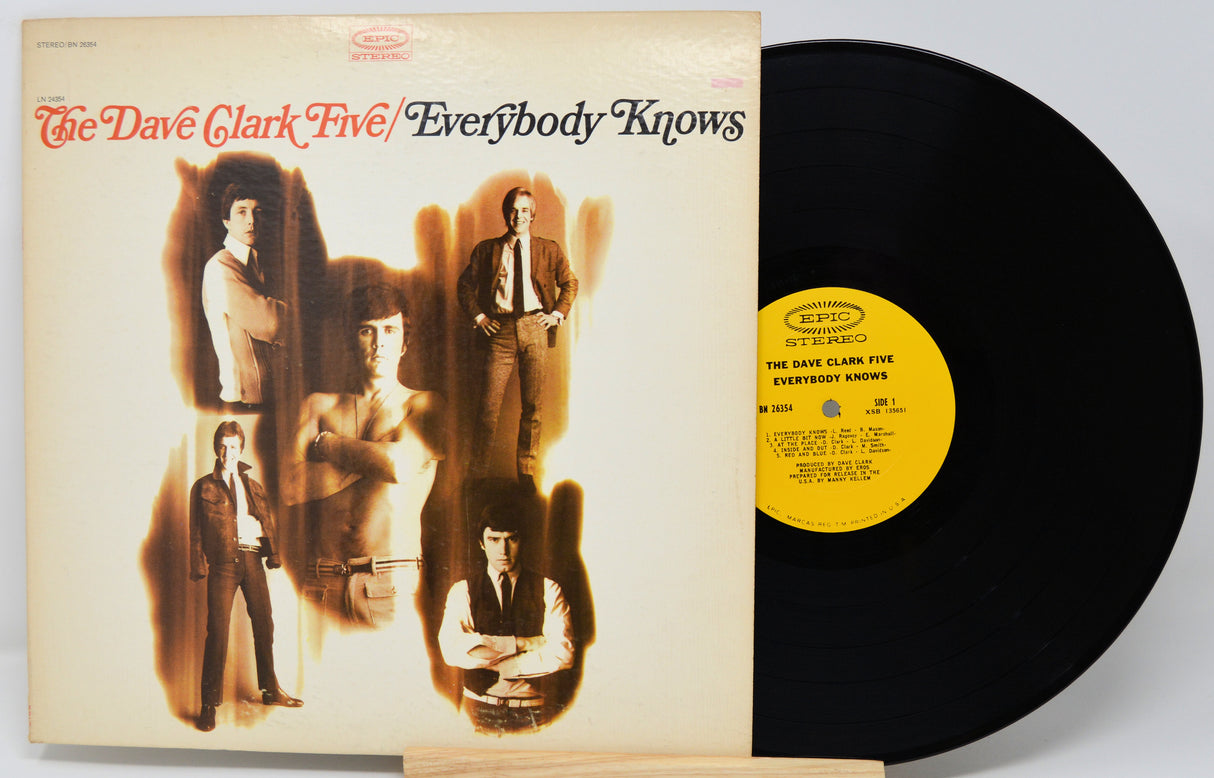 Vinyl record and cover of 'Everybody Knows' by The Dave Clark Five
