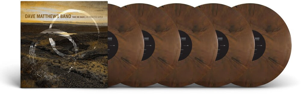Vinyl records with a Dave Matthews Band album cover on the left