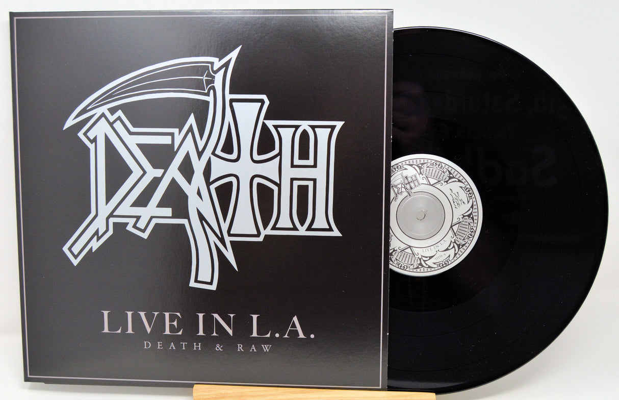Death Live in L.A. 1998 vinyl LP front cover with the band's logo and record