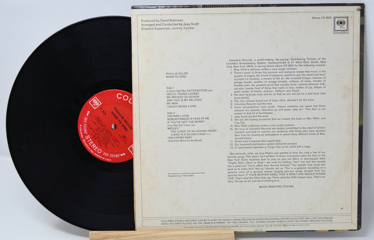 Diller, Phyllis - Born To Sing