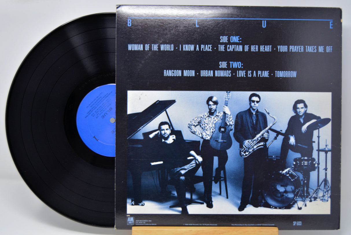 'Double Blue' Vinyl record with cover featuring the band and album tracklist