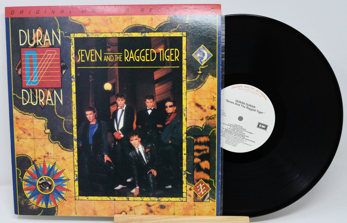 Vinyl record and cover for 'Seven and the Ragged Tiger' by Duran Duran