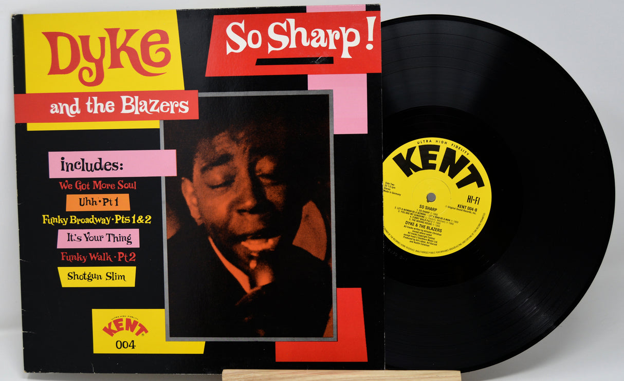 Vinyl record with cover featuring 'Dyke and the Blazers' and 'Kent' label.