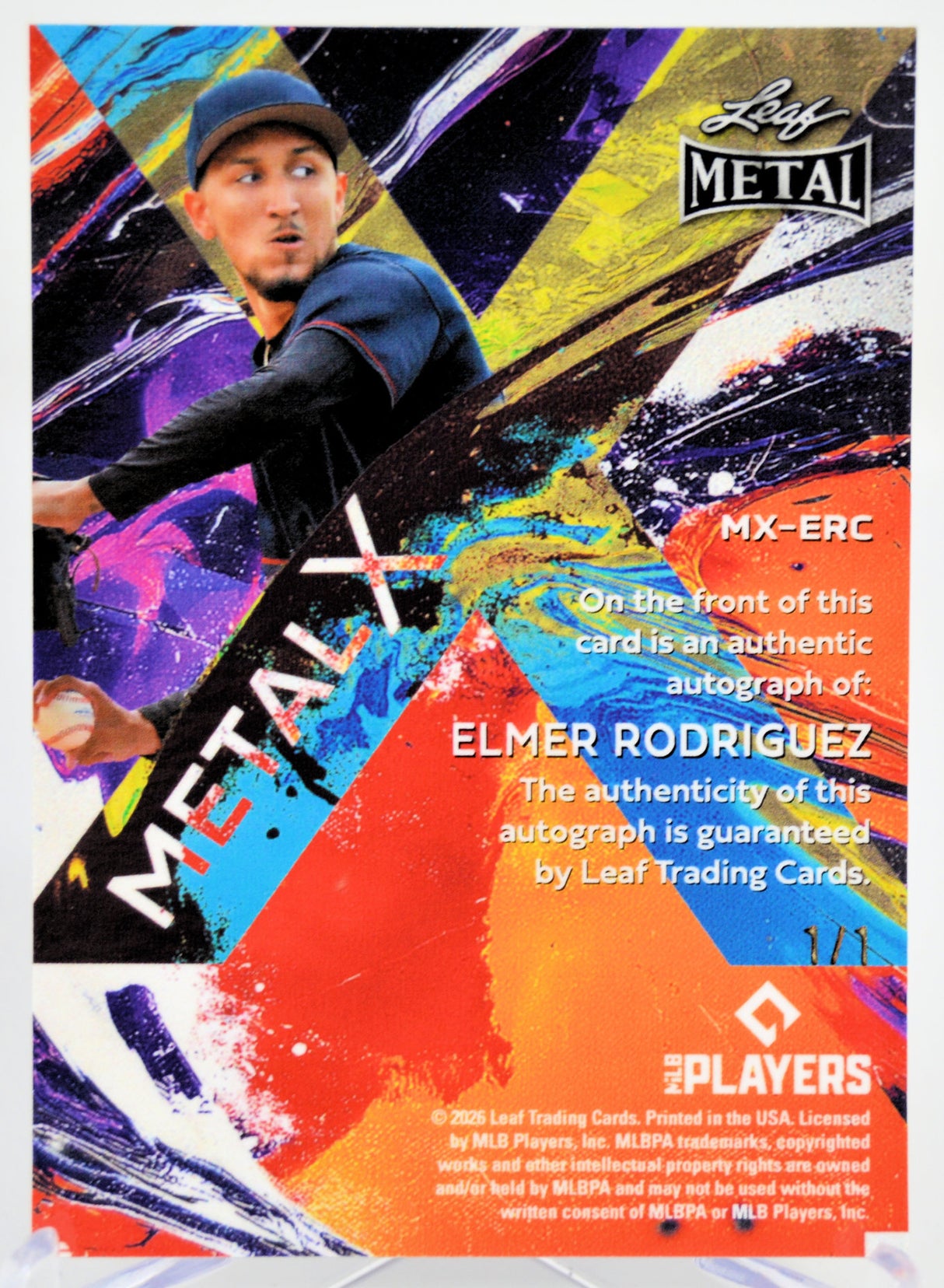 Elmer Rodriguez- Autograph 1/1, 2026 Leaf Metal