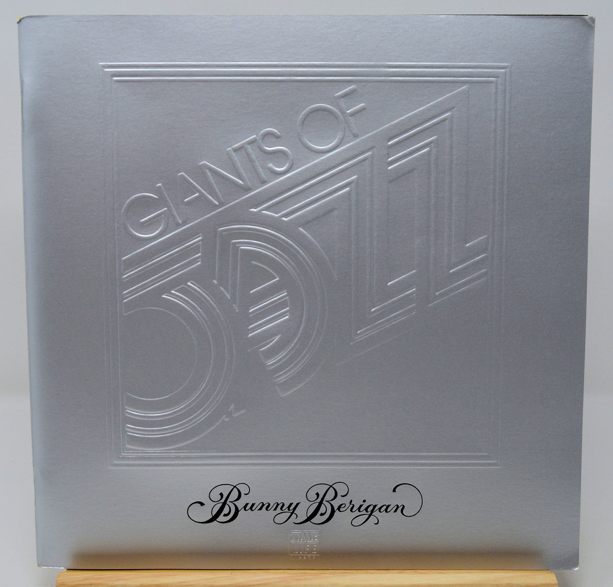 Embossed silver record cover for Giants of Jazz Bunny Berigan Time Life edition