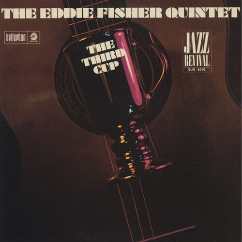 Album cover for 'The Third Cup' by Eddie Fisher featuring a close-up of a jazz guitar with the artist and album name displayed.