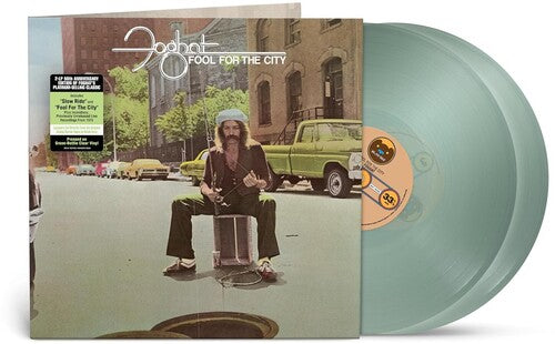 Foghat Fool for the City limited edition translucent vinyl with album cover featuring a man on a city street