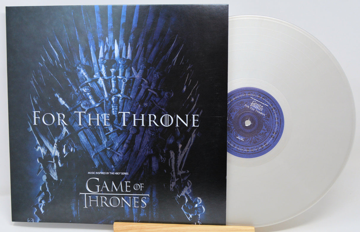 Game of Thrones For The Throne vinyl record and sleeve with Iron Throne cover art