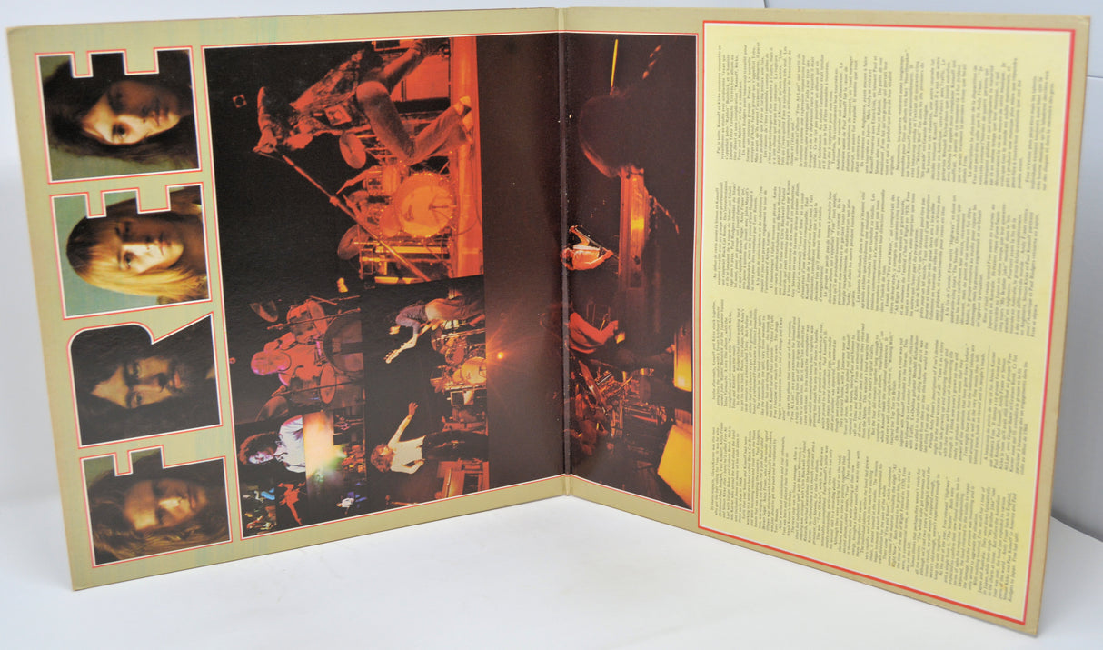 Open book or magazine with images and text on a white background
