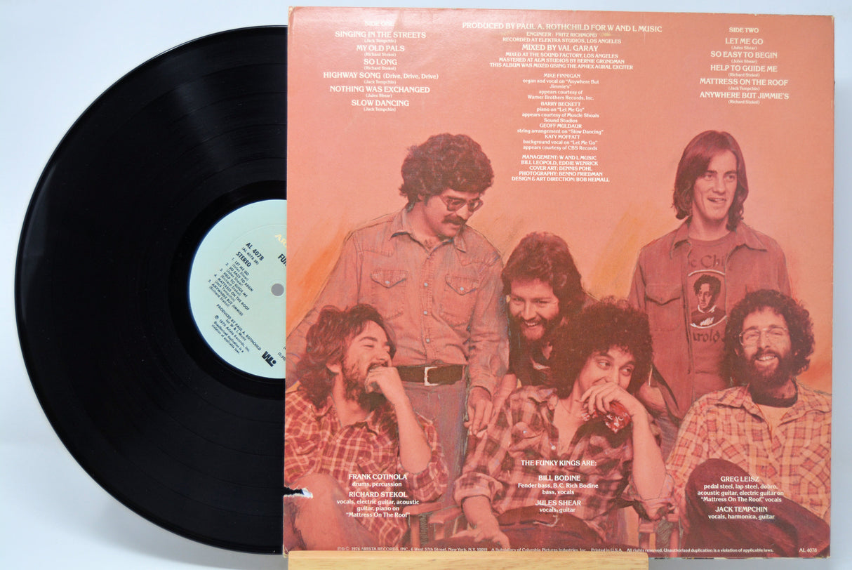 'Funky Kings Self Titled' Vinyl record with a colorful cover featuring a group of people.