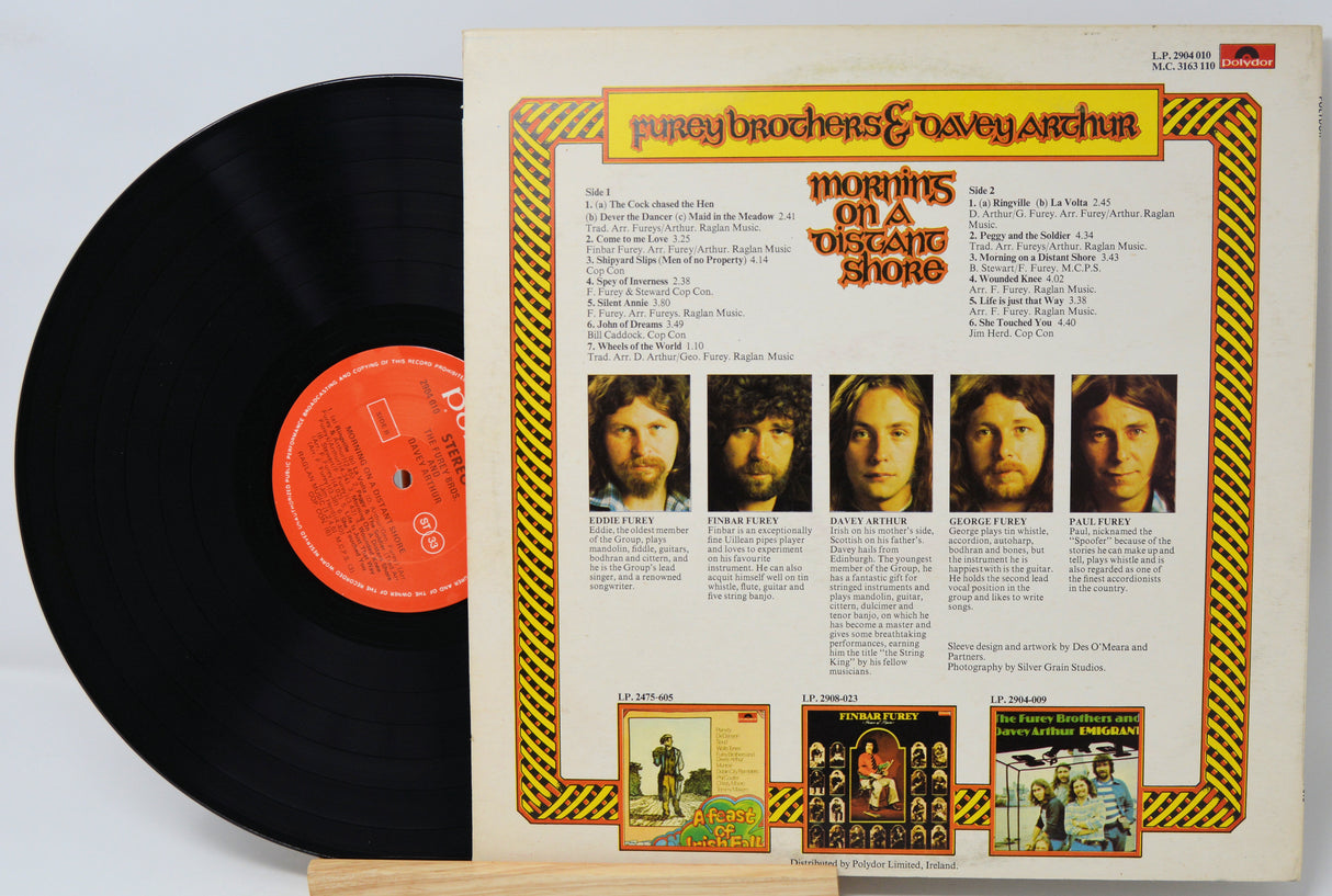 Vinyl record with cover featuring album art and text