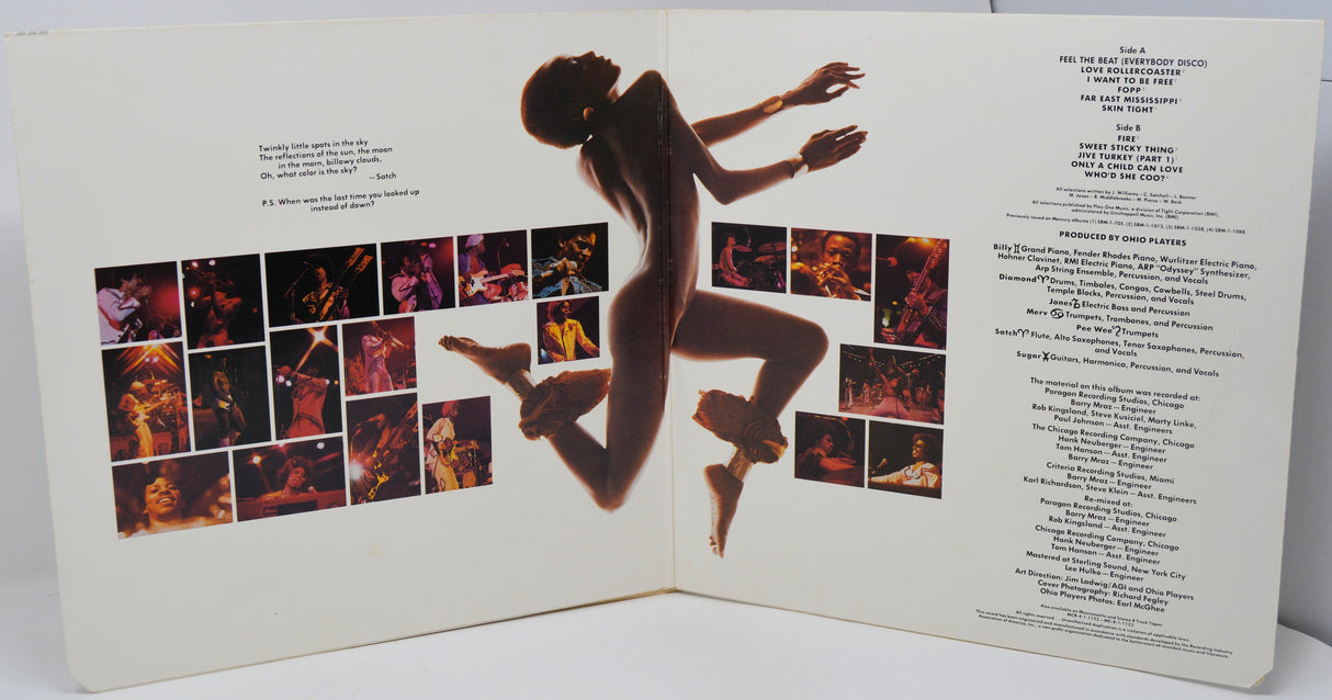 Ohio Players Gold vinyl album gatefold with band photos and tracklisting