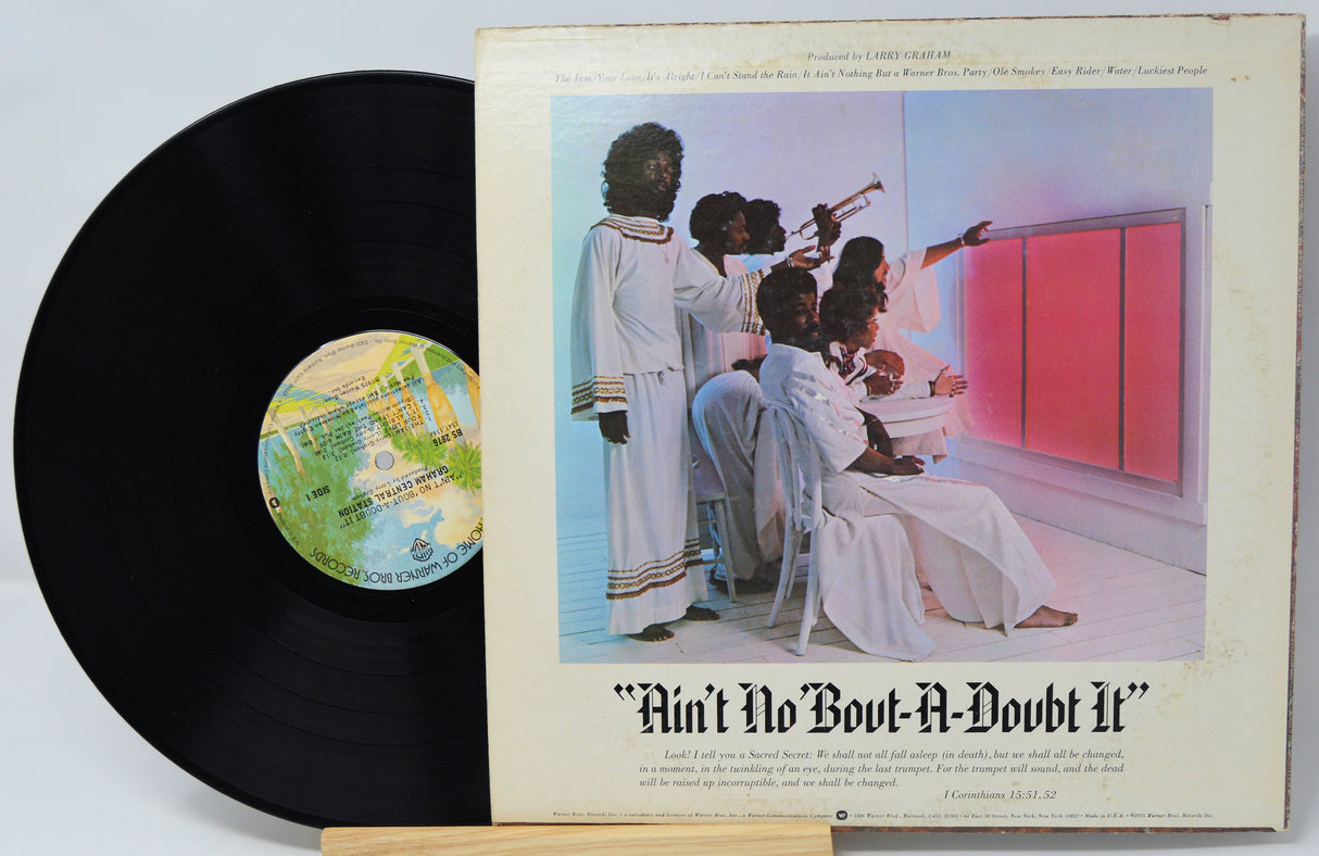 Vinyl record with its cover featuring a group of people and text 'Ain't No Bout-A-Doubt It'.