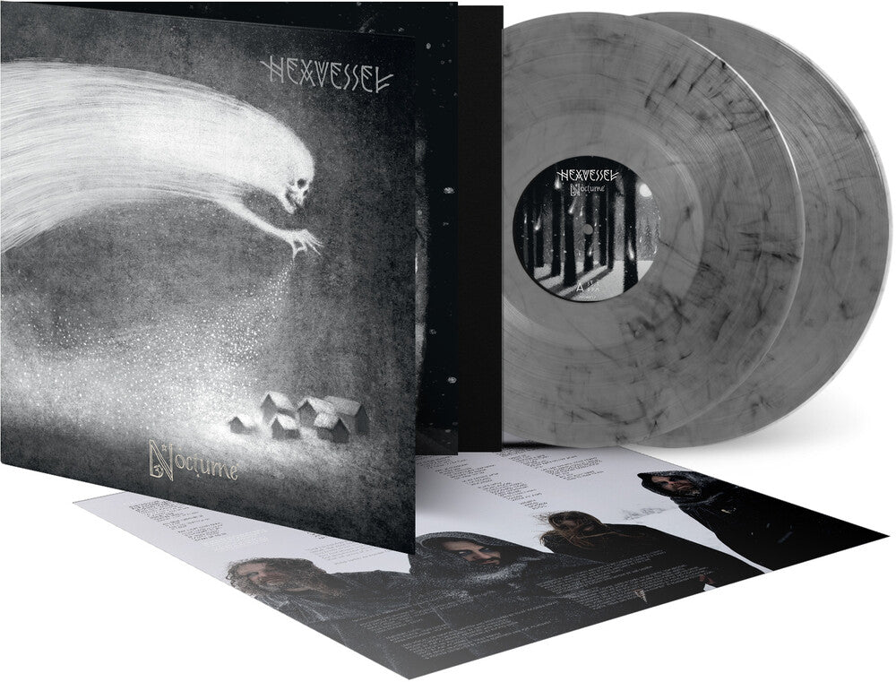 Vinyl record set with black and white cover and artwork