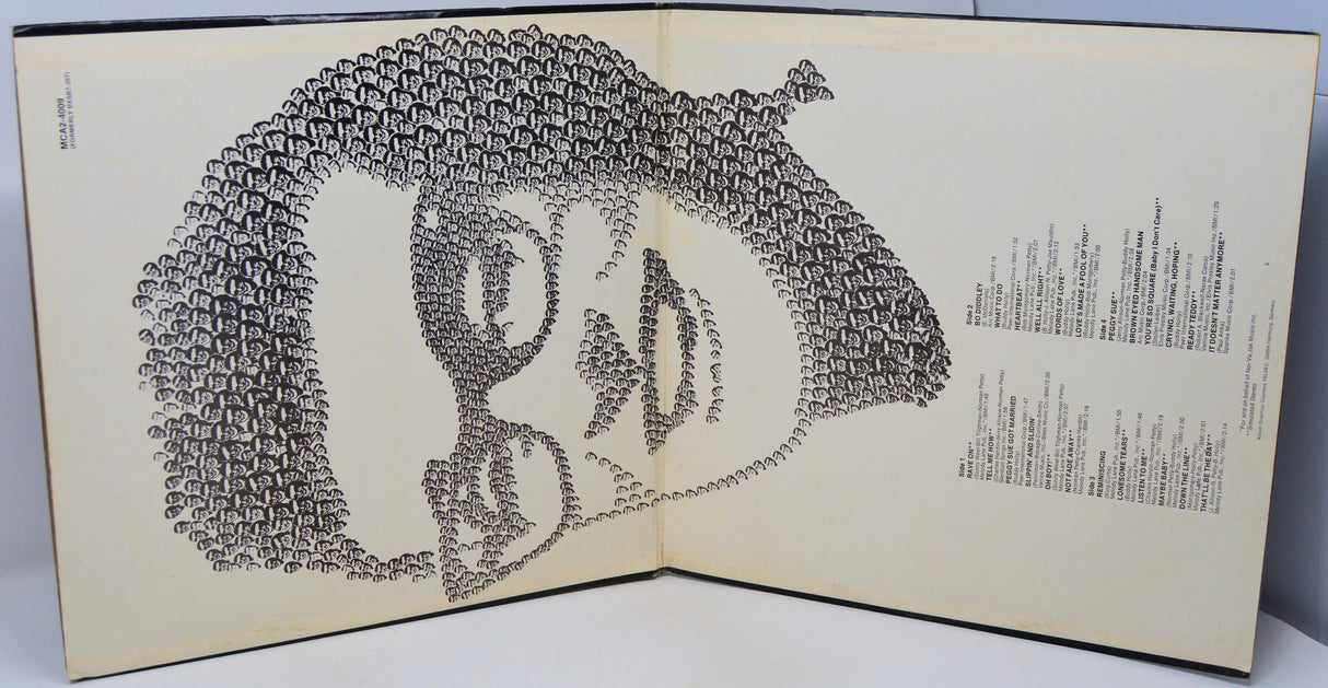 Book with a face made of text on a white background