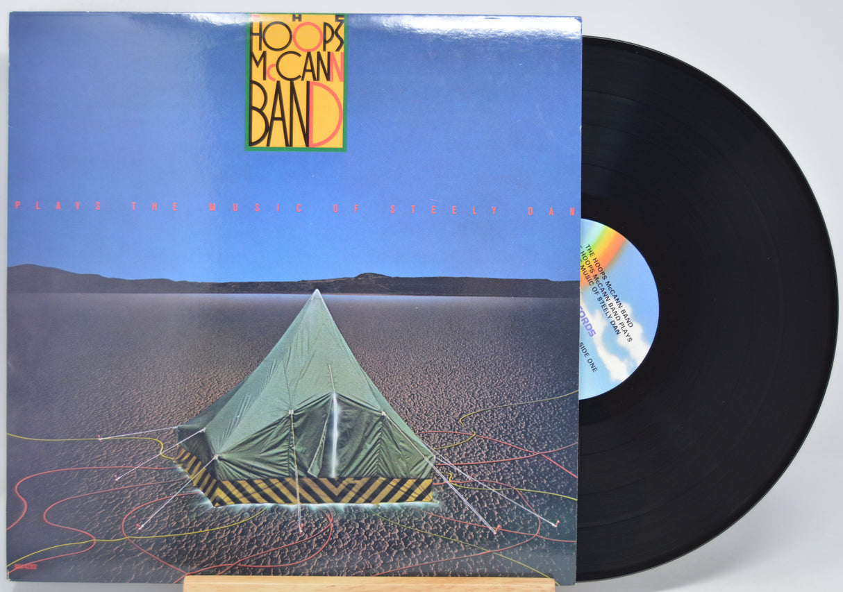 'Hoops McCann Band Plays Steely Dan' Vinyl record with a desert scene cover featuring a tent.