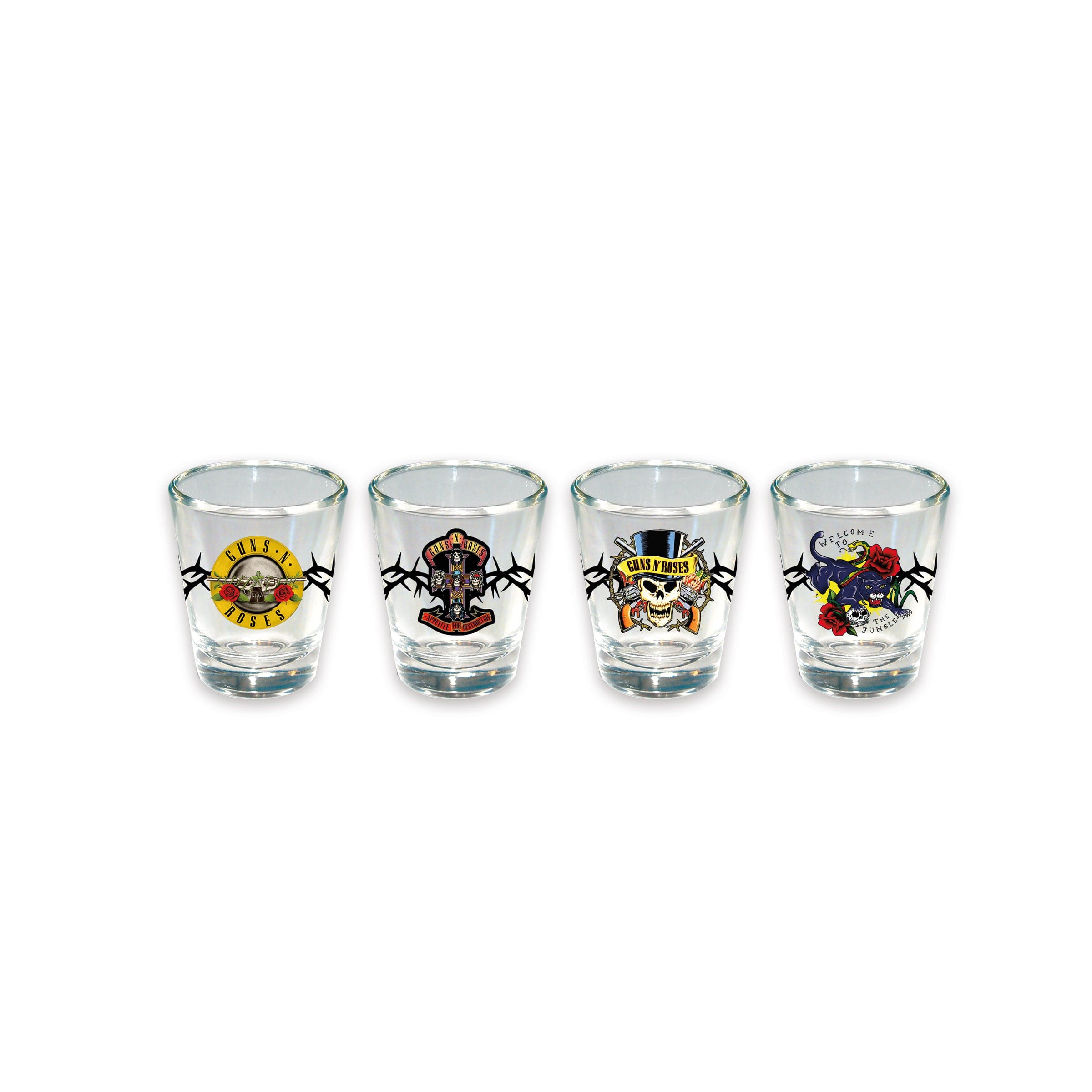 Guns N Roses - Shot Glass Set 4-Pack – Joe's Albums
