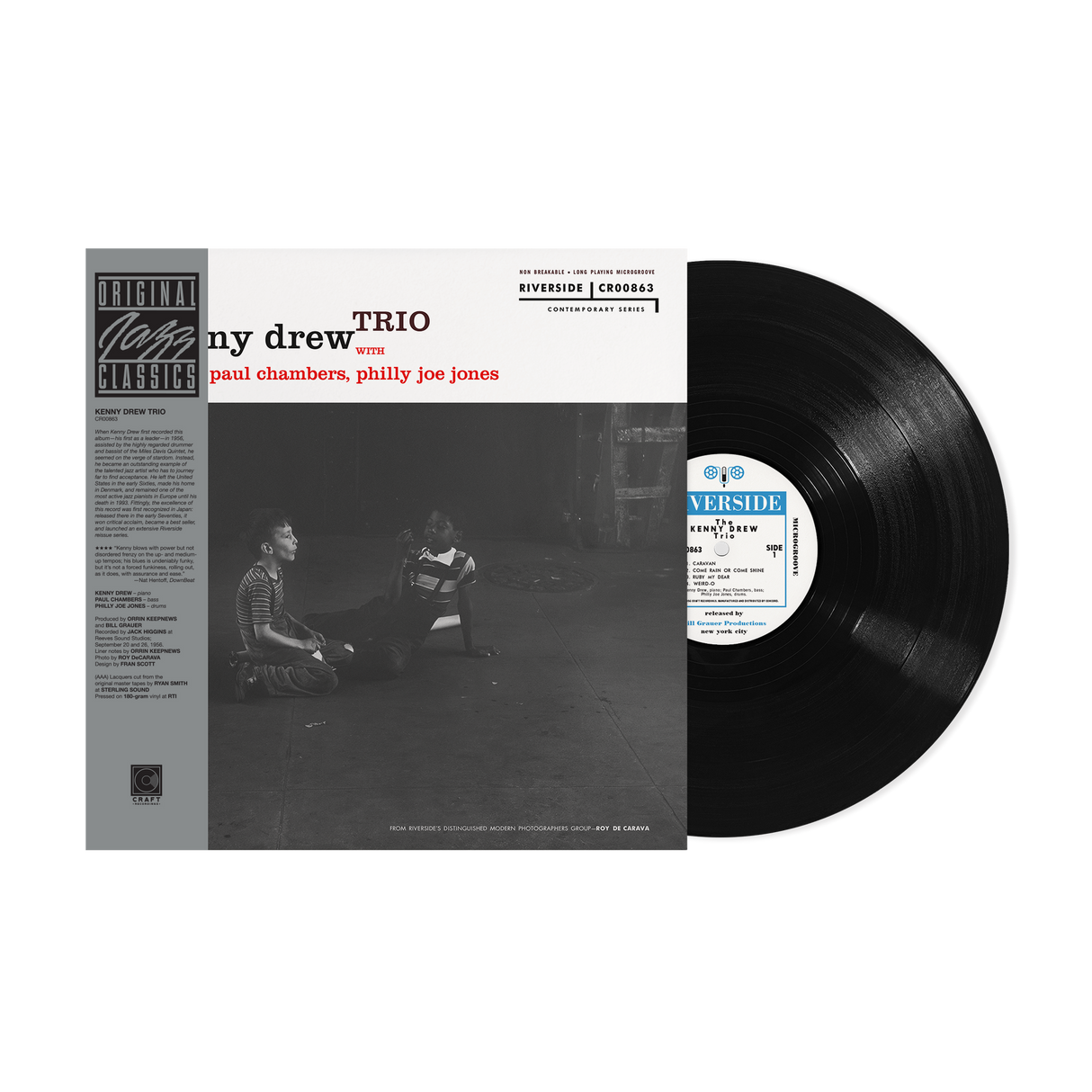 Kenny Drew Trio vinyl record with original jazz album cover art and Riverside Records label
