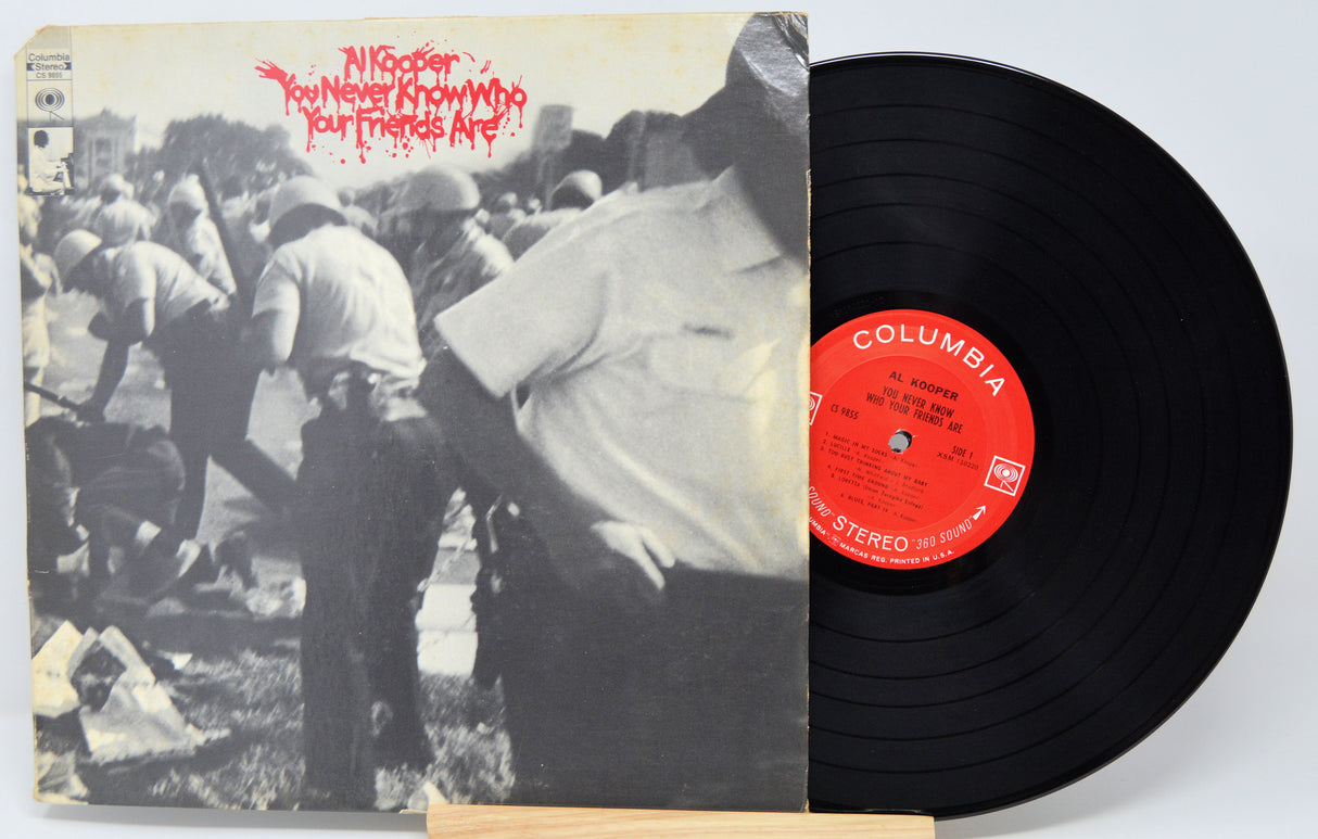 Al Kooper Vinyl record with a black and white cover and red label on a white background
