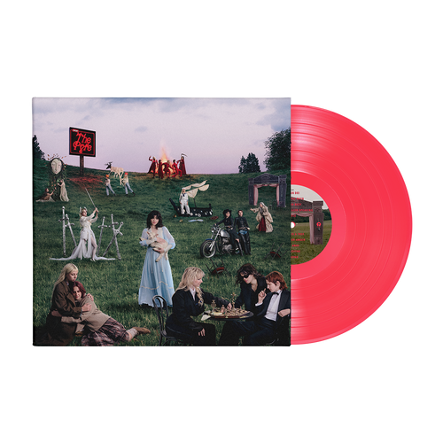 'The Pyre' by The Last Dinner Pary album cover with classic colored vinyl record edition, displaying surreal outdoor scene
