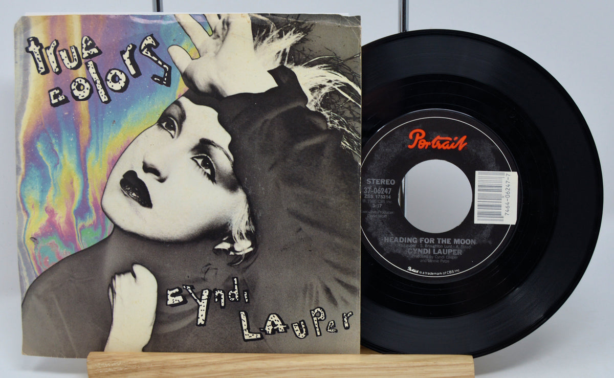 Cyndi Lauper - True Colors, Vinyl 7Inch, 45RPM, Portrait – Joe's Albums